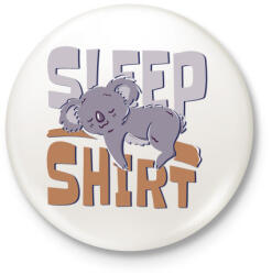 printfashion Koala - alvós póló - Kitűző, hűtőmágnes - Fehér (4375278)