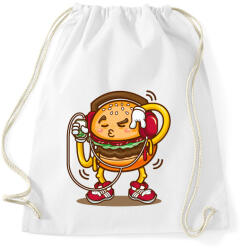 printfashion Hamburger - Sportzsák, Tornazsák - Fehér (5188894)