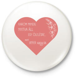 printfashion Anya - Kitűző, hűtőmágnes - Fehér (15871970)