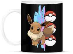 printfashion pokemon eevee - Bögre - Fekete (14559787)