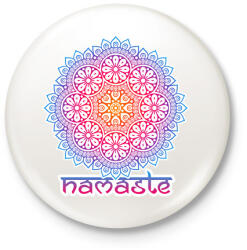 printfashion Mandala - Kitűző, hűtőmágnes - Fehér (14511247)