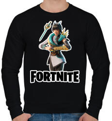 printfashion Guardian Lin - fortnite - Férfi pulóver - Fekete (15732258)