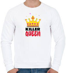 printfashion KILLER QUEEN2 - Férfi pulóver - Fehér (10777540)