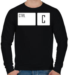 printfashion Ctrl + C - Férfi pulóver - Fekete (2010295)