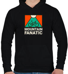 printfashion MOUNTAIN FANATIC 2 - Férfi kapucnis pulóver - Fekete (10906524)