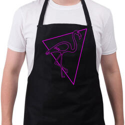 printfashion Flamingo - Kötény - Fekete (13644969)