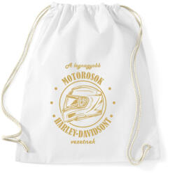 printfashion A legnagyobb motorosok - Harley-Davidson - Sportzsák, Tornazsák - Fehér (7204063)
