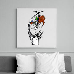 printfashion Retro warrior - Vászonkép - Fehér (6635772)