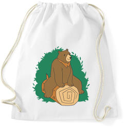 printfashion Medve - Sportzsák, Tornazsák - Fehér (11751945)