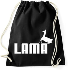 printfashion Puma Láma paródia - Sportzsák, Tornazsák - Fekete (1255483)