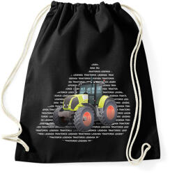 printfashion Traktoros legenda - Sárga traktor - Sportzsák, Tornazsák - Fekete (6594548)