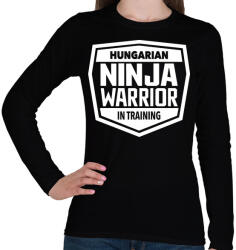 printfashion Ninja Warrior - Női hosszú ujjú póló - Fekete (1076336)