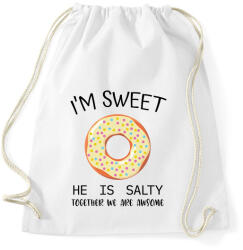 printfashion Salty and Sweet - sweet - Sportzsák, Tornazsák - Fehér (6998610)