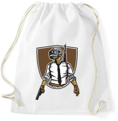 printfashion PUBG - Sportzsák, Tornazsák - Fehér (2033132)