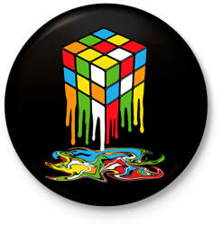printfashion rubik - Kitűző, hűtőmágnes - Fekete (16610747)