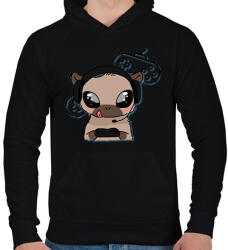 printfashion Kenny, a capybara gamer - Férfi kapucnis pulóver - Fekete (14653101)
