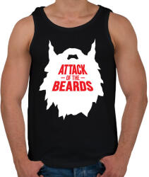 printfashion szakáll-attack fehér - Férfi atléta - Fekete (4152491)