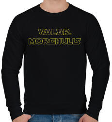 printfashion Valar Morghulis - Férfi pulóver - Fekete (1497081)