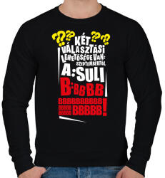 printfashion Szeptembertől Suli - Férfi pulóver - Fekete (16511584)