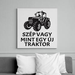 printfashion Szép vagy, mint egy új traktor. - Vászonkép - Fehér (6636456)