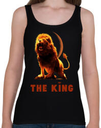 printfashion THE KING - Női atléta - Fekete (7237846)