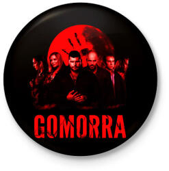 printfashion gomorra-red - Kitűző, hűtőmágnes - Fekete (4115822)