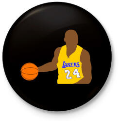 printfashion Kobe Bryant - Kitűző, hűtőmágnes - Fekete (3100640)