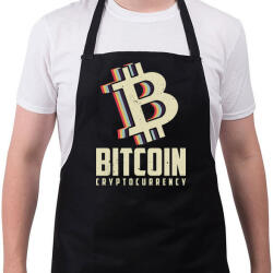 printfashion BITCOIN 4 EVER 51 - Kötény - Fekete (6117035)