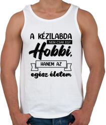 printfashion A kézilabda nem csak egy hobbi - Férfi atléta - Fehér (7156039)
