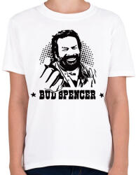 printfashion Bud Spencer öklös póló - Gyerek póló - Fehér (9392654)