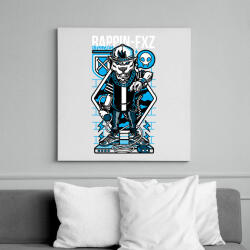 printfashion Rappin - Vászonkép - Fehér (6622148)