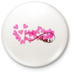 printfashion Forever7 - Kitűző, hűtőmágnes - Fehér (3077657)