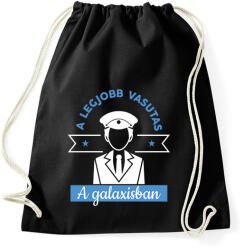 printfashion A legjobb vasutas - Sportzsák, Tornazsák - Fekete (7682591)