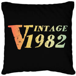 printfashion 1982 - Párnahuzat, Díszpárnahuzat - Fekete (12419511)