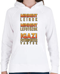 printfashion Igazi fotóriporter - Női kapucnis pulóver - Fehér (11792701)