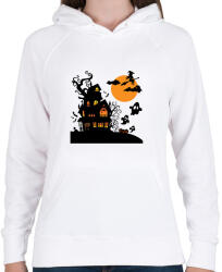 printfashion Boszis Halloween - Női kapucnis pulóver - Fehér (14088488)