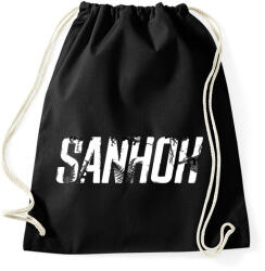 printfashion Sanhok - Fehér felirat - PUBG - Sportzsák, Tornazsák - Fekete (1707685)