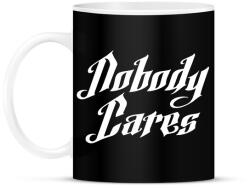 printfashion Nobody Cares - Bögre - Fekete (2059593)