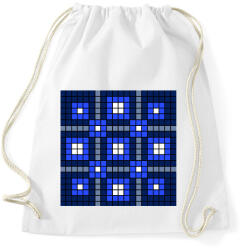 printfashion Kockás minta 05 - Sportzsák, Tornazsák - Fehér (10980725)