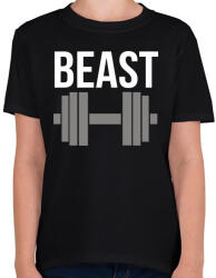 printfashion BEAST - Gyerek póló - Fekete (540097)