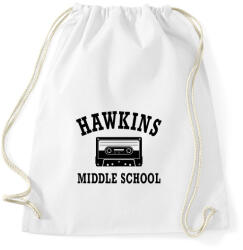 printfashion Hawkins Middle School - Fekete - Sportzsák, Tornazsák - Fehér (1759919)