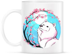 printfashion Samoyed, szamojéd - Bögre - Fehér (4615986)