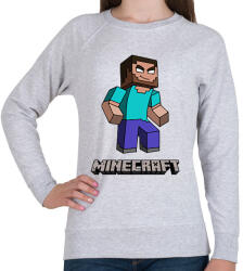 printfashion Minecraft - Herobrine - Női pulóver - Sport szürke (2446656)