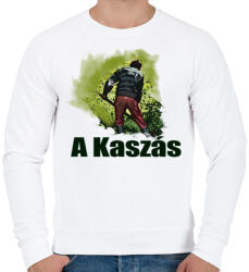 printfashion a kaszás - Férfi pulóver - Fehér (1241929)