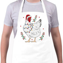 printfashion Karácsonyi csirke - Kötény - Fehér (5629279)