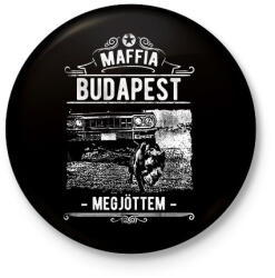 printfashion Maffia Budapest - Kitűző, hűtőmágnes - Fekete (3095072)