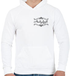 printfashion Akutyafáját - Férfi kapucnis pulóver - Fehér (7522835)