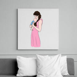 printfashion Baby - Vászonkép - Fehér (6637404)