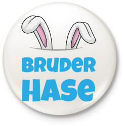 printfashion Bruder Hase - Kitűző, hűtőmágnes - Fehér (3087906)