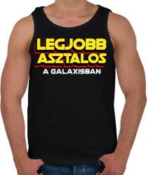 printfashion LEGJOBB ASZTALOS A GALAXISBAN - Férfi atléta - Fekete (11555614)